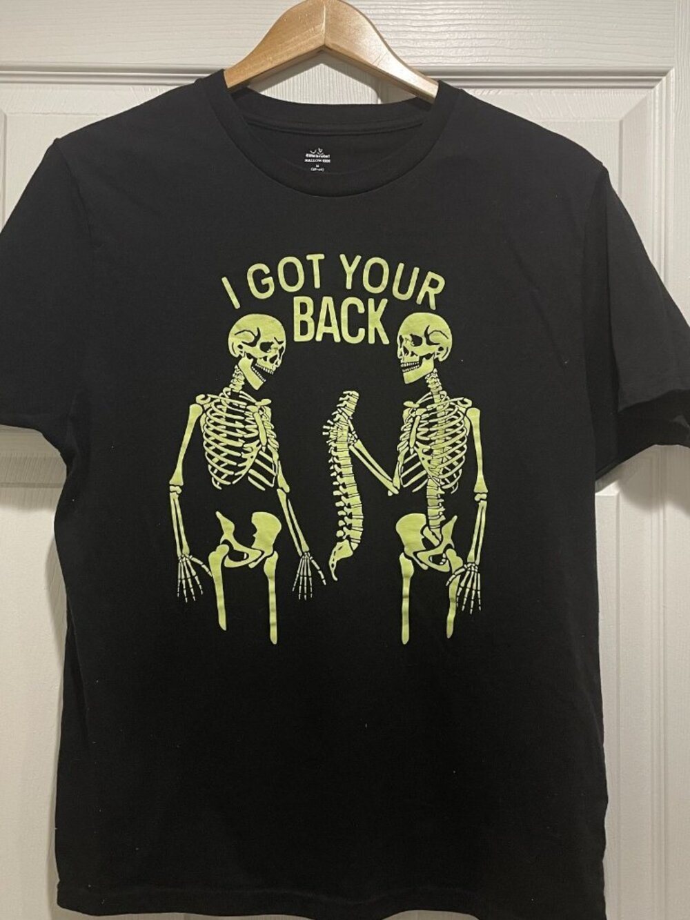 I Got Your Back Halloween T-Shirt Men's Size M Black Funny Graphic Cotton Tee